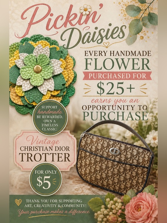 @roostercuster Accessories - Handmade Floral Charm